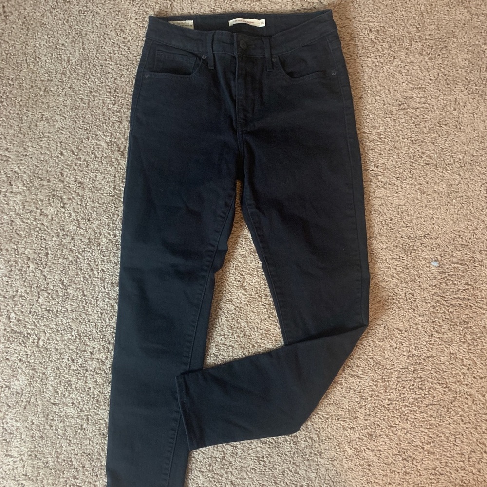 levi black jeans